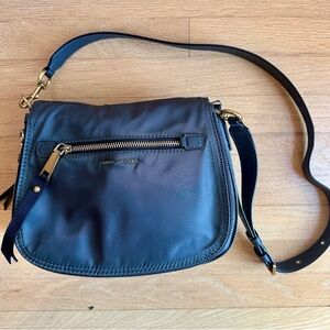 Marc Jacobs - Trooper Nomad Charcoal Gray Crossbody Nylon Bag, Purse